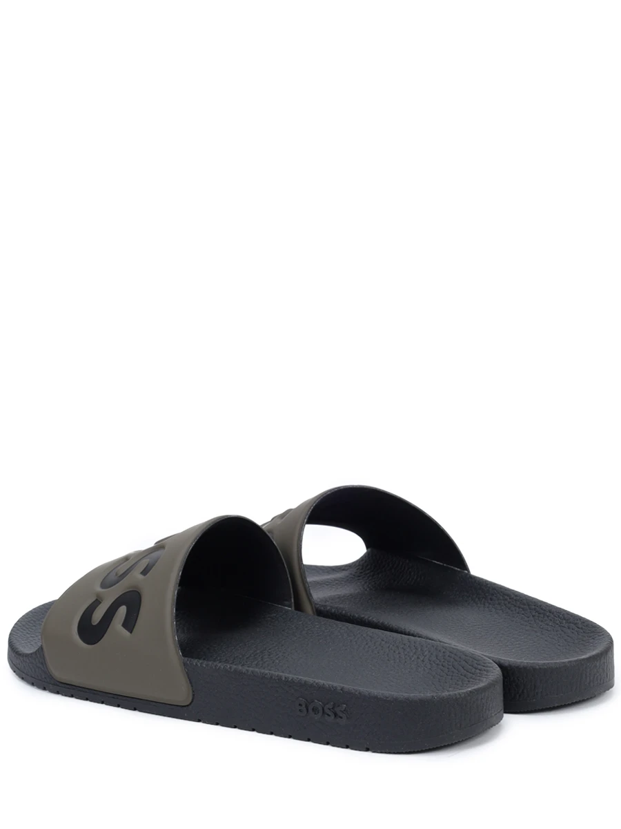 Шлепанцы резиновые Aryeh BOSS 50536835/342 Хаки  Фото 4