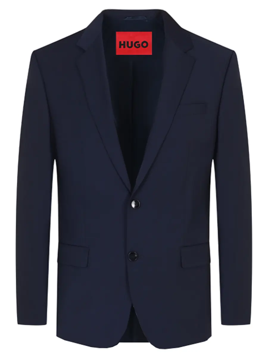 

Пиджак шерстяной, Синий, 50446541/405