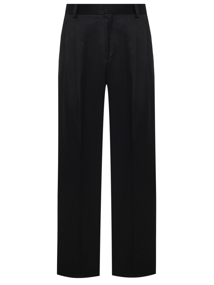 Брюки из лиоцелла и хлопка HUGO 50532926/001 Черный 