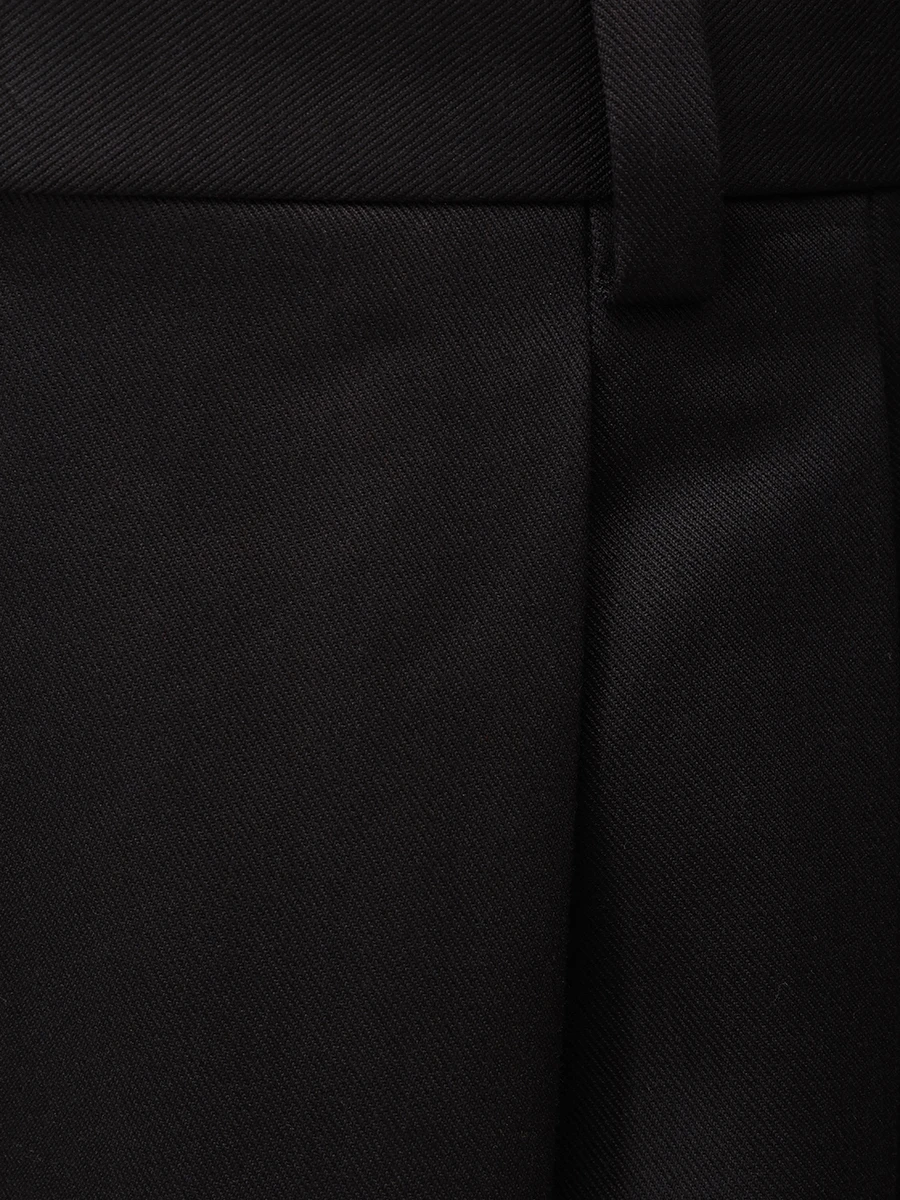 Брюки из лиоцелла и хлопка HUGO 50532926/001 Черный  Фото 5