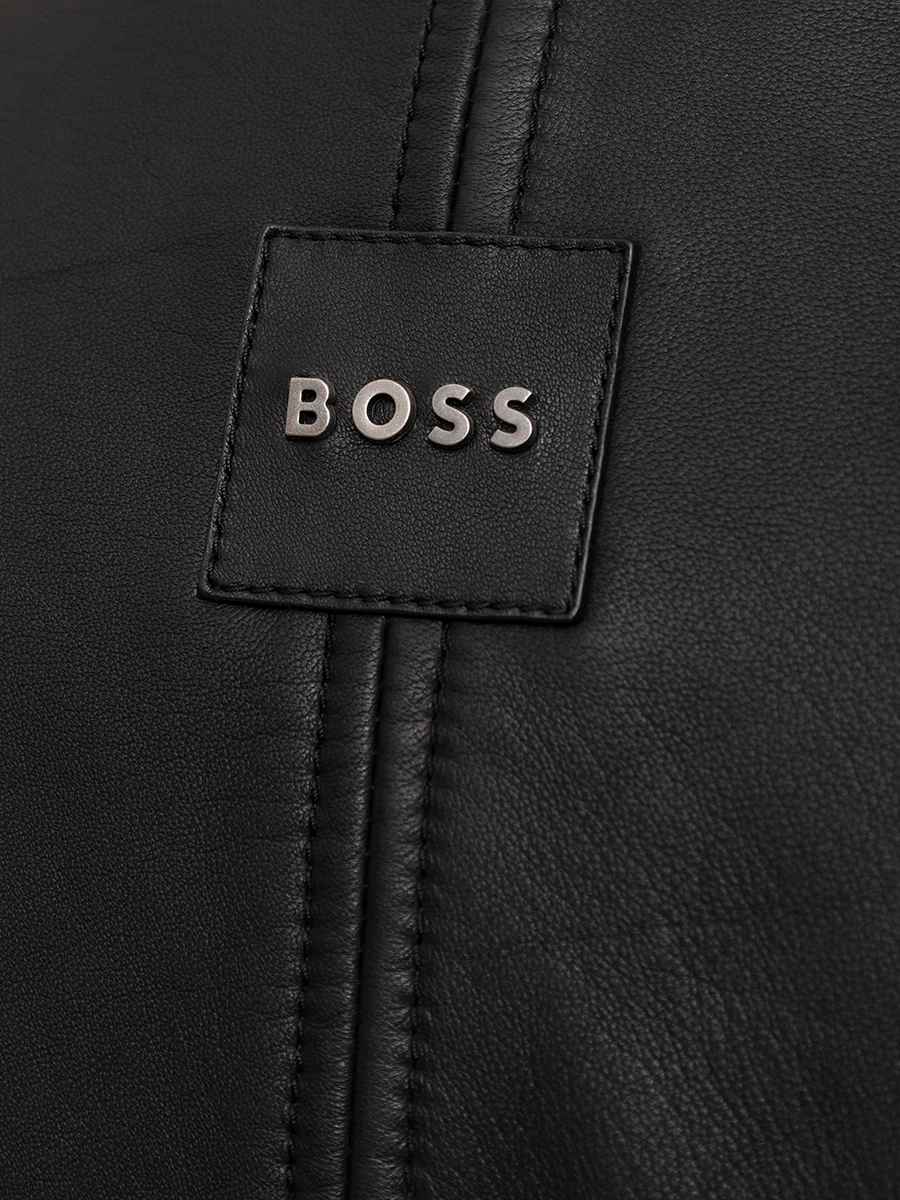Куртка кожаная BOSS 50518270/001 Черный  Фото 5
