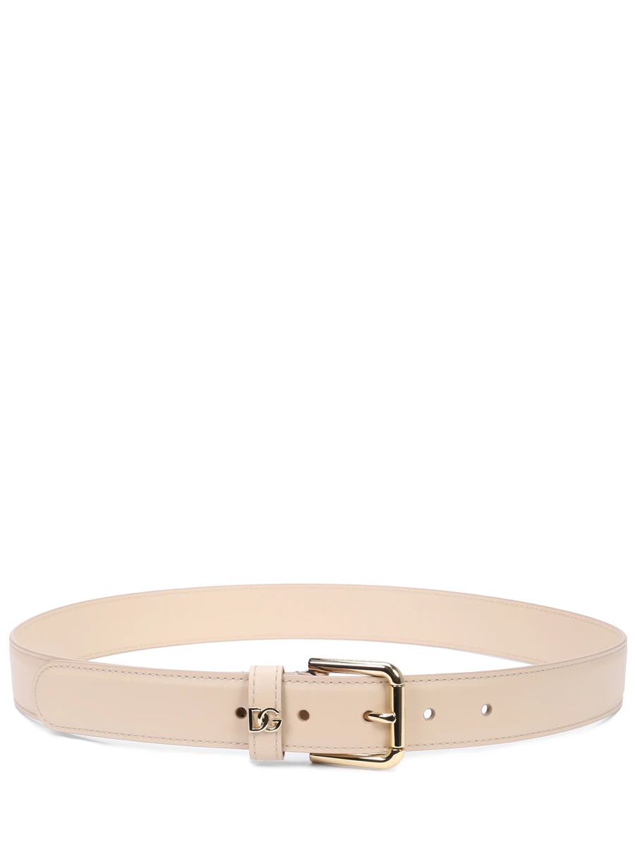 Ремень кожаный DOLCE & GABBANA BE1636 AW576 80414 Бежевый  Фото 2