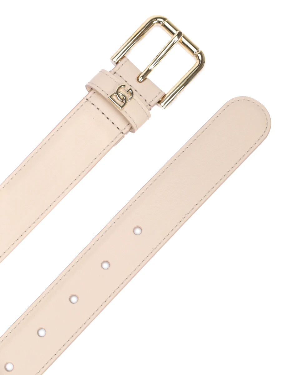 Ремень кожаный DOLCE & GABBANA BE1636 AW576 80414 Бежевый  Фото 3