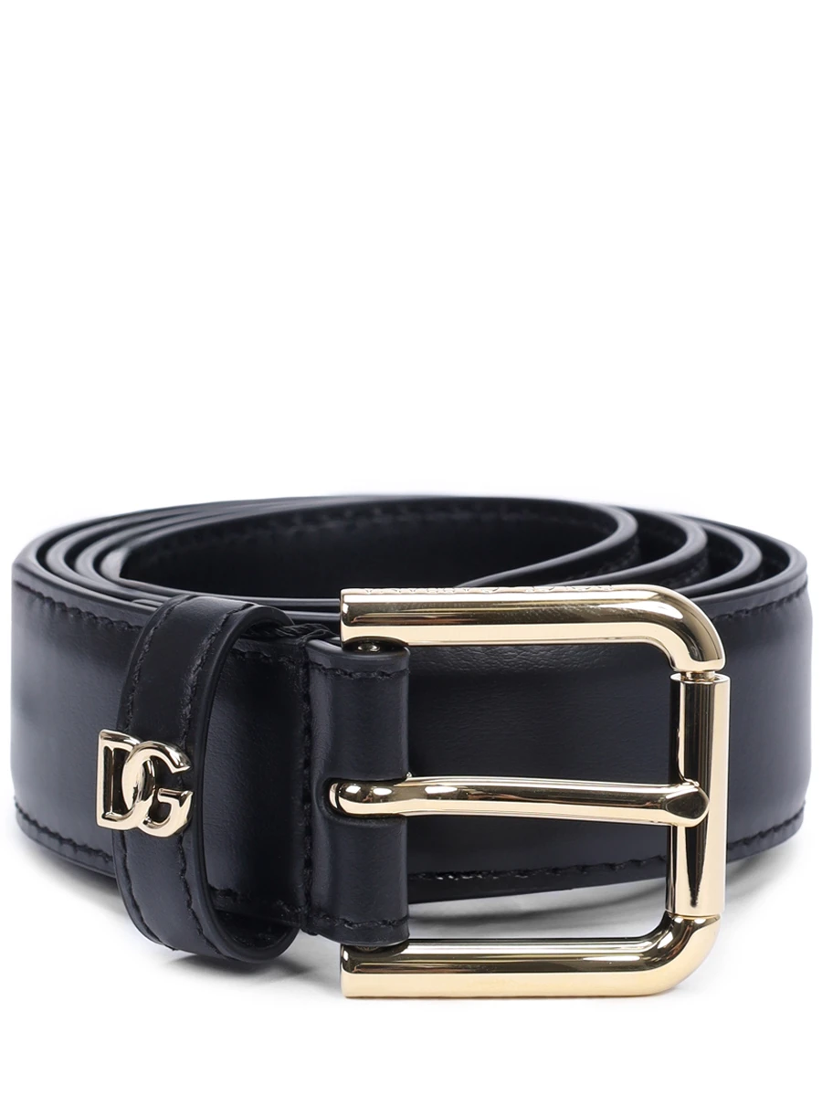 Ремень кожаный DOLCE & GABBANA BE1636 AW576 80999 Черный 