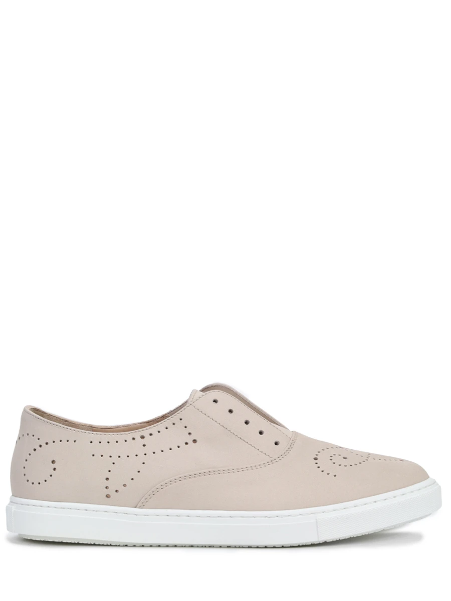Кеды из нубука FRATELLI ROSSETTI ONE 74709-PL40437 Бежевый 