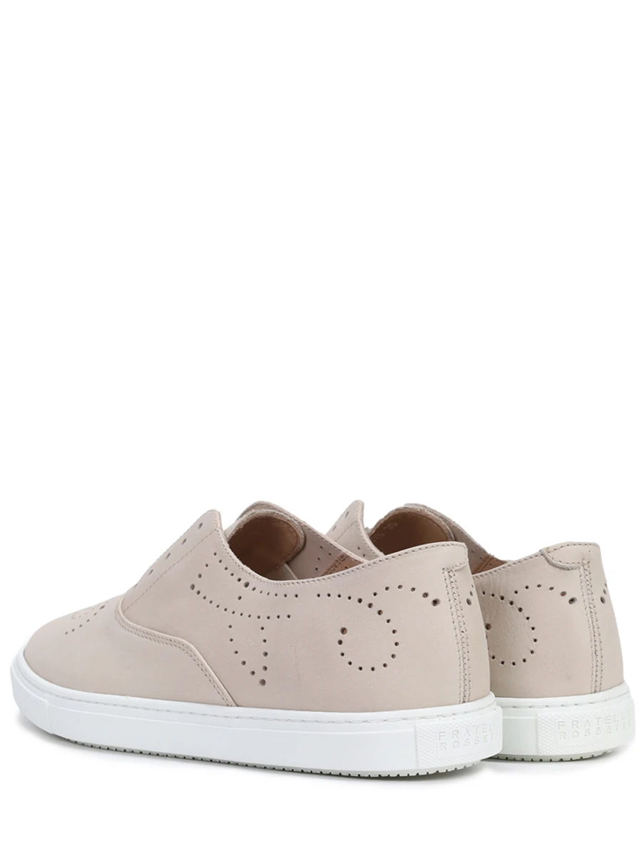 Кеды из нубука FRATELLI ROSSETTI ONE 74709-PL40437 Бежевый  Фото 4