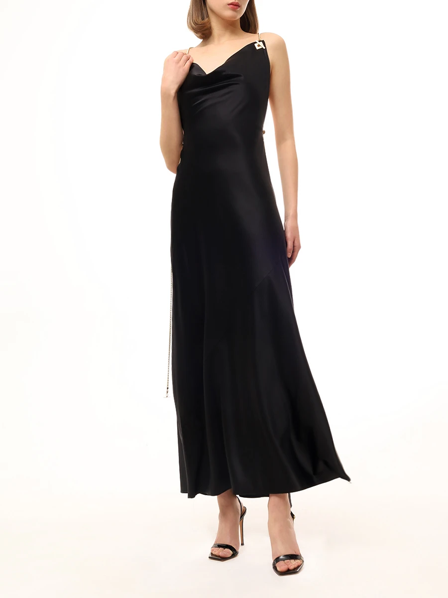 Платье шелковое DANAME 625SS6602S/BLACK Черный  Фото 2