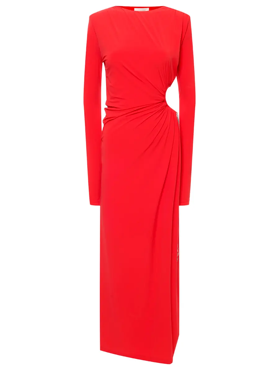 

Платье однотонное, Красный, 625SS6629O/POPPY RED