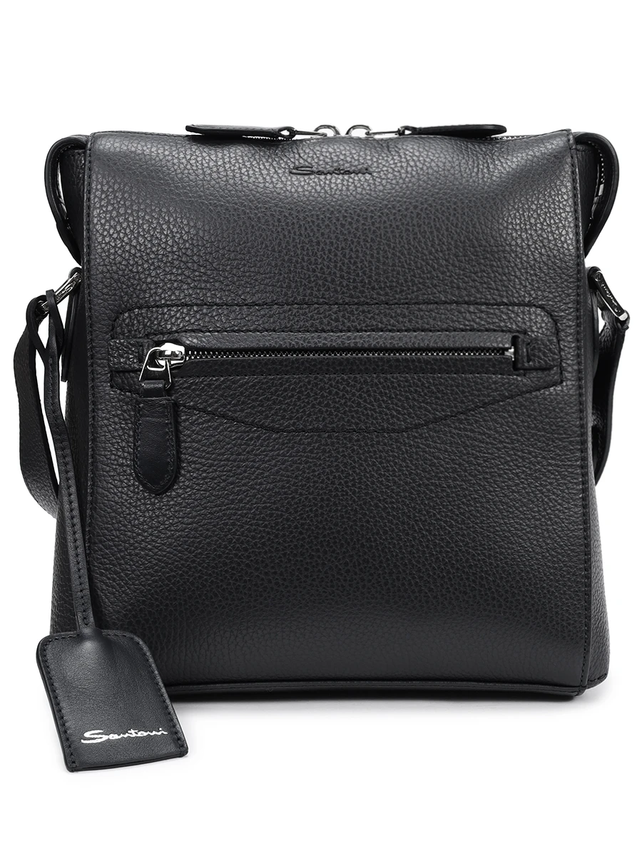 Сумка кожаная SANTONI UIBGA2712EN-AVGPN01 Черный 