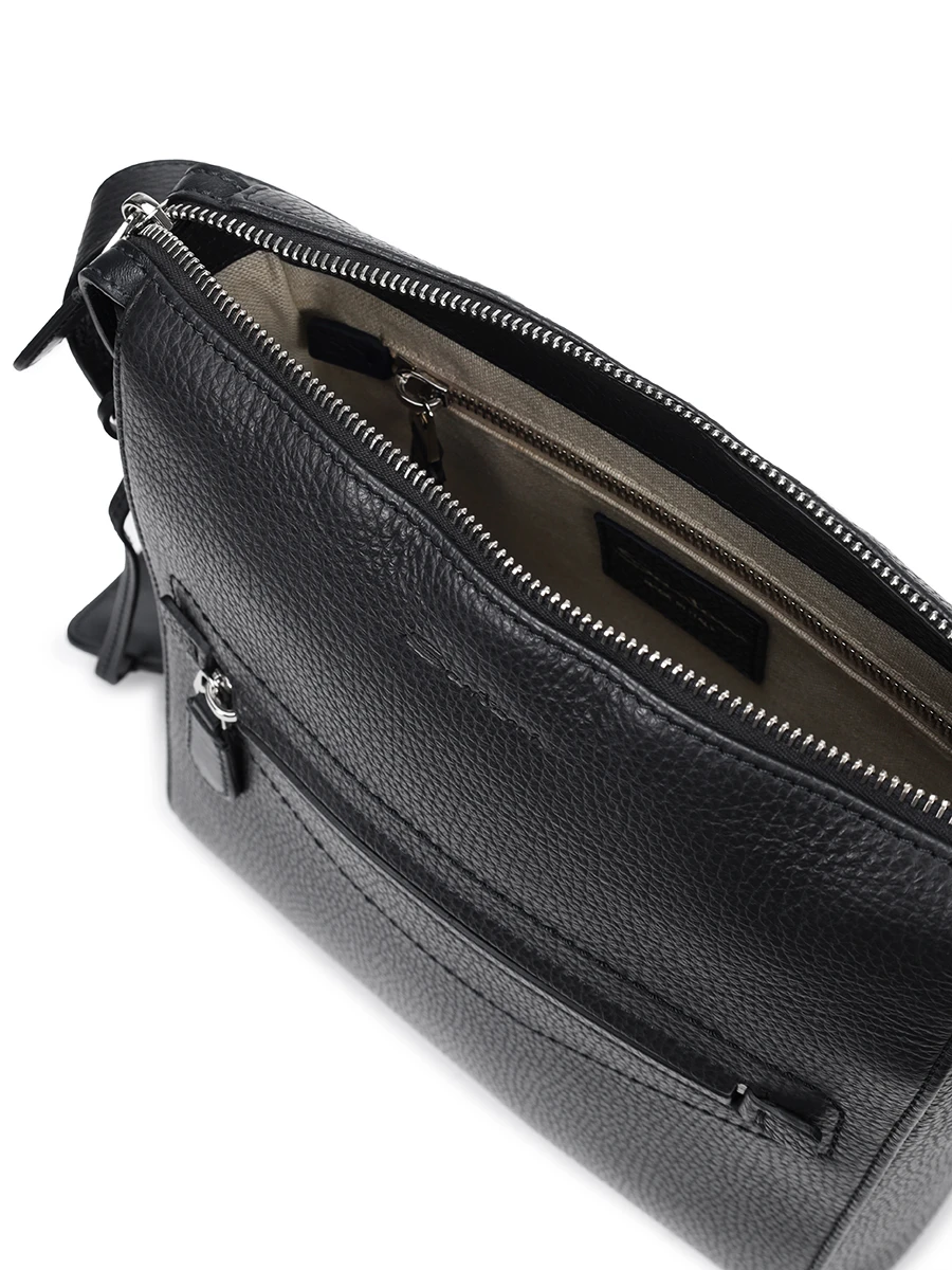 Сумка кожаная SANTONI UIBGA2712EN-AVGPN01 Черный  Фото 4