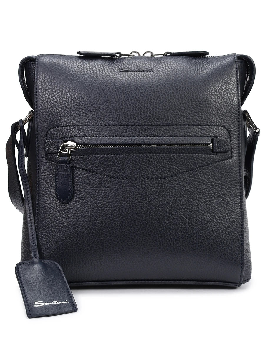 Сумка кожаная SANTONI UIBGA2712EN-AVGPU60 Синий 