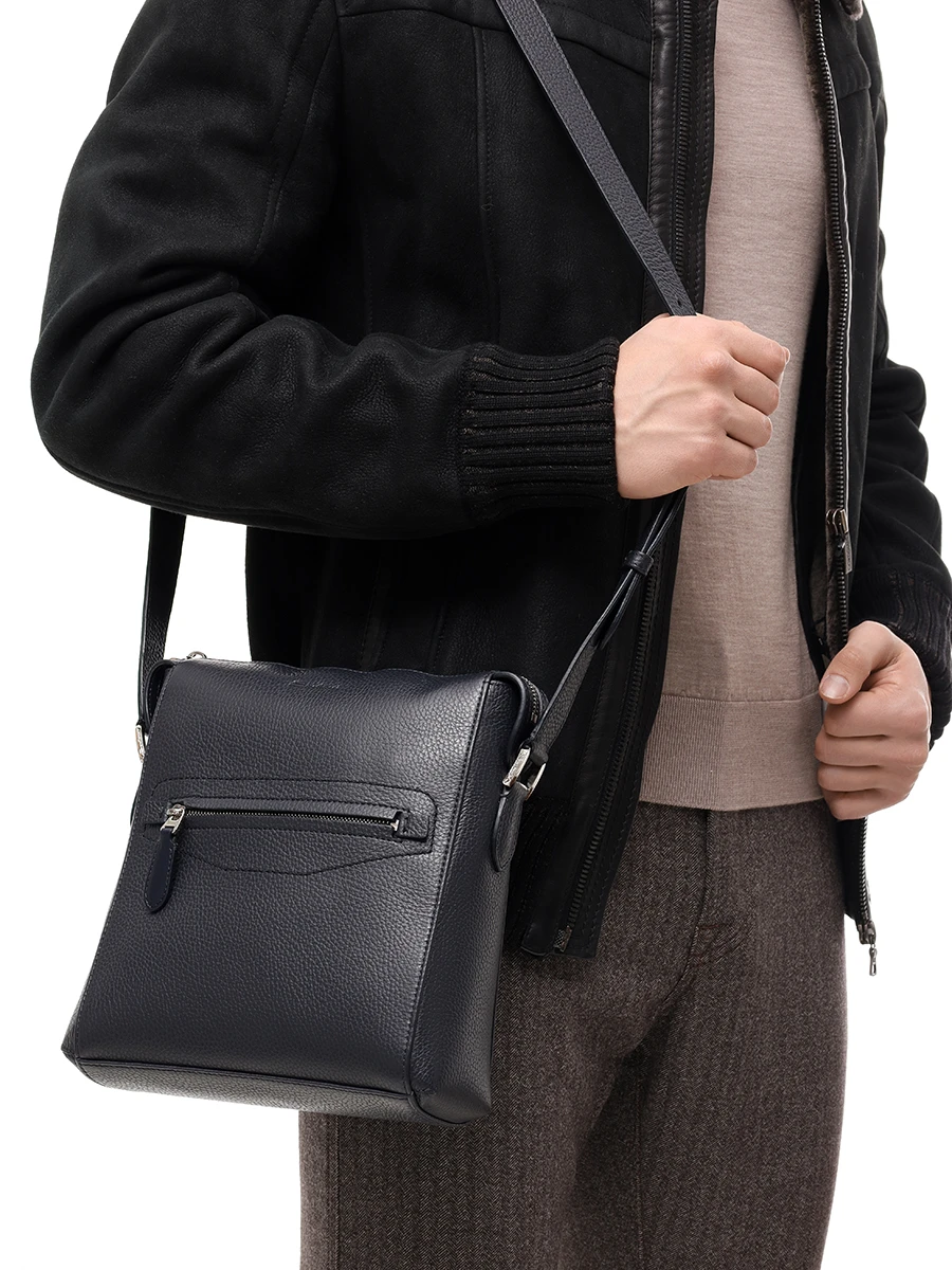 Сумка кожаная SANTONI UIBGA2712EN-AVGPU60 Синий  Фото 2