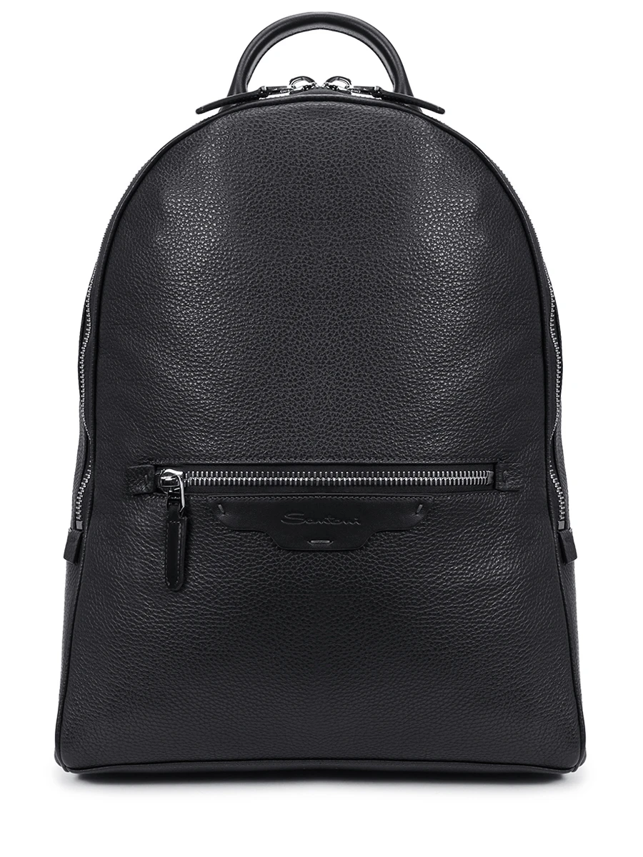 Рюкзак кожаный SANTONI UIBGA2668EN-AVGHN01 Черный 