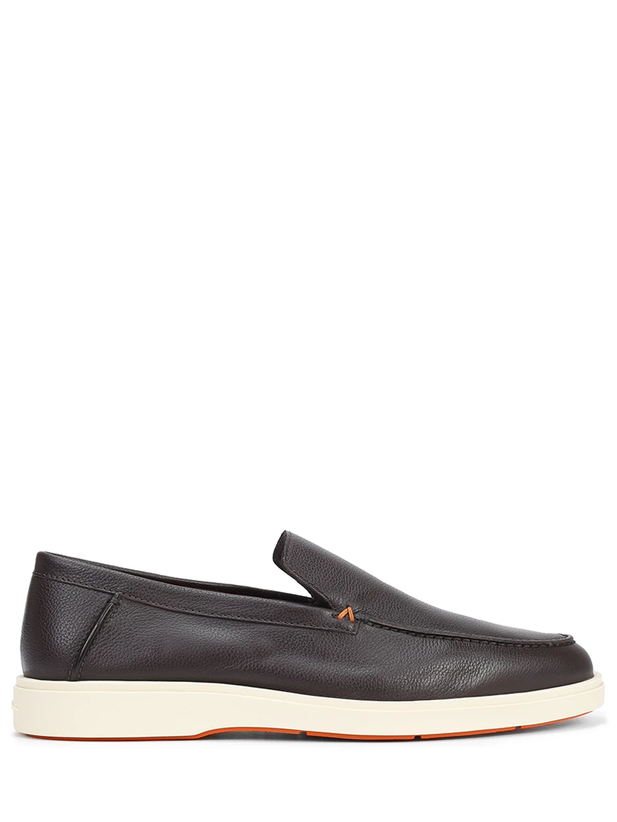 Лоферы кожаные Santoni
