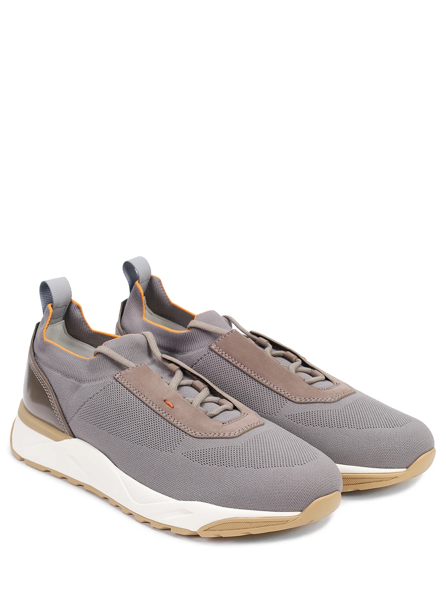 Кроссовки текстильные SANTONI MBIG21601BICCHODE62 Бежевый  Фото 2