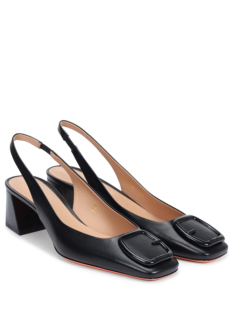 Туфли кожаные SANTONI WDMG70342HA2NSZAN01 Черный  Фото 2