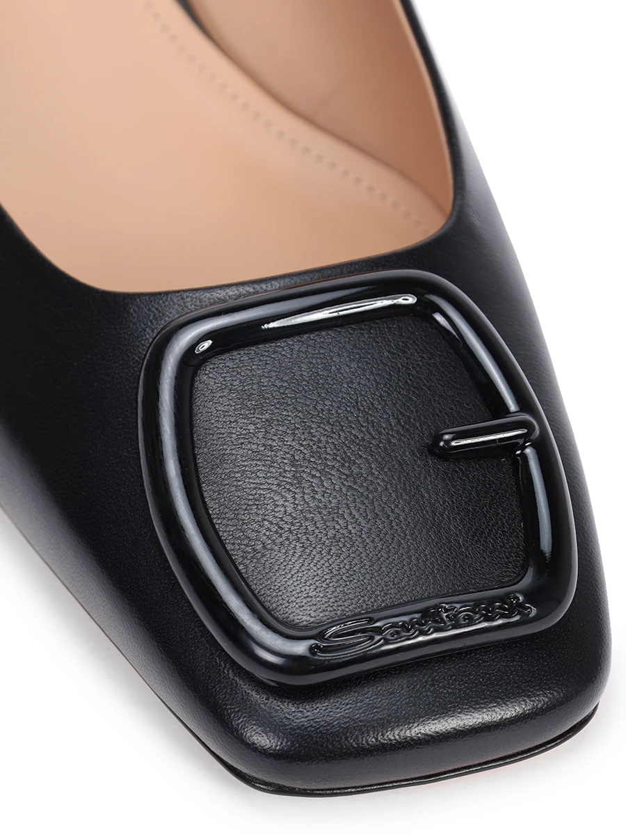 Туфли кожаные SANTONI WDMG70342HA2NSZAN01 Черный  Фото 5