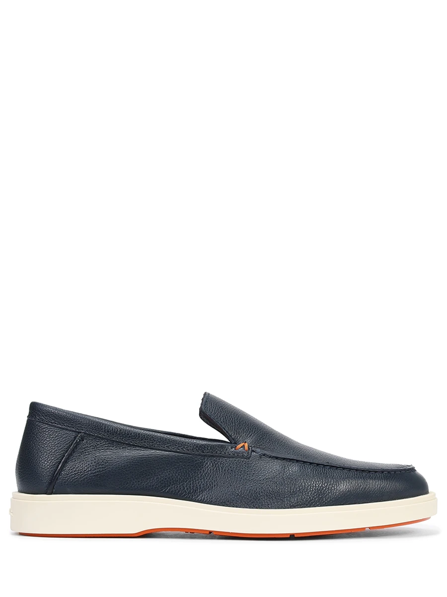 Лоферы кожаные Santoni