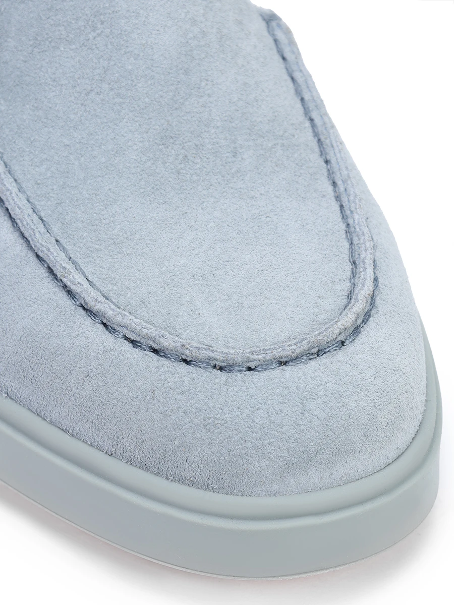 

Лоферы замшевые, Голубой, WUYG58856AIANPYLZ23