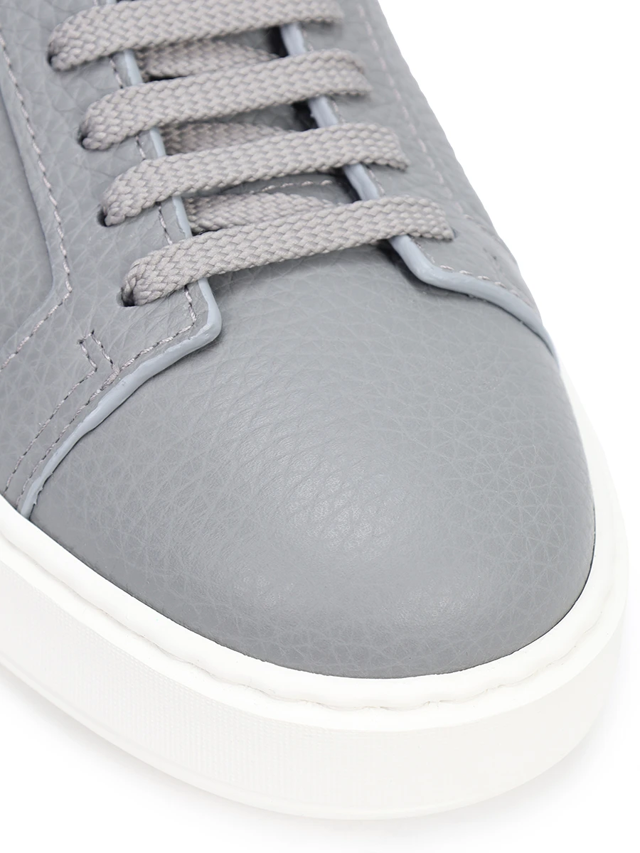 Кеды кожаные SANTONI MBCG21571BARCMMDG45 Серый  Фото 5