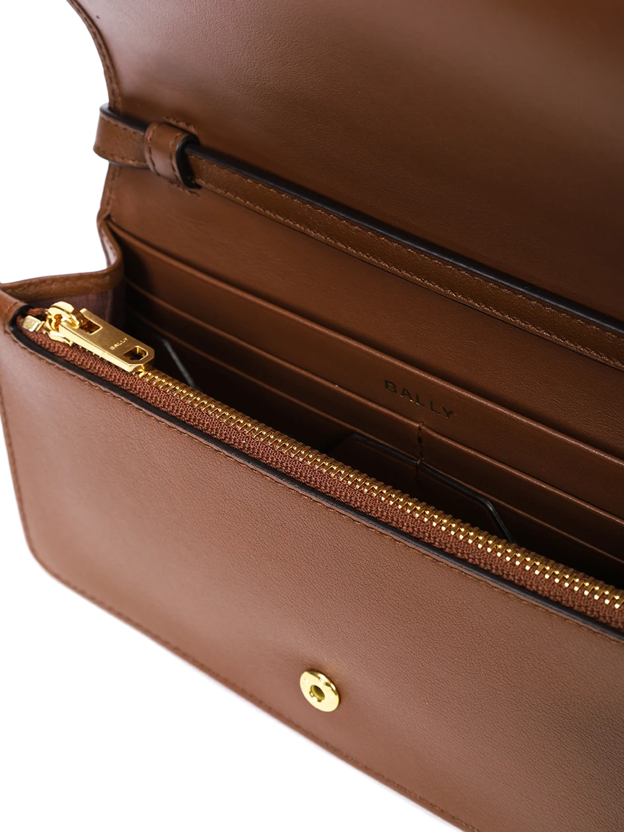 Кошелёк кожаный BALLY WLT00S VT769 U808O Коричневый  Фото 3