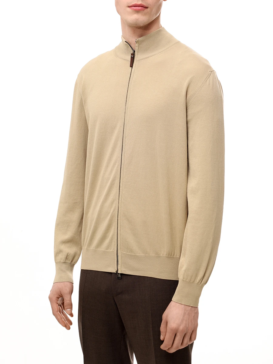Кардиган хлопковый CANALI MK00145/C0022/714 Бежевый  Фото 4