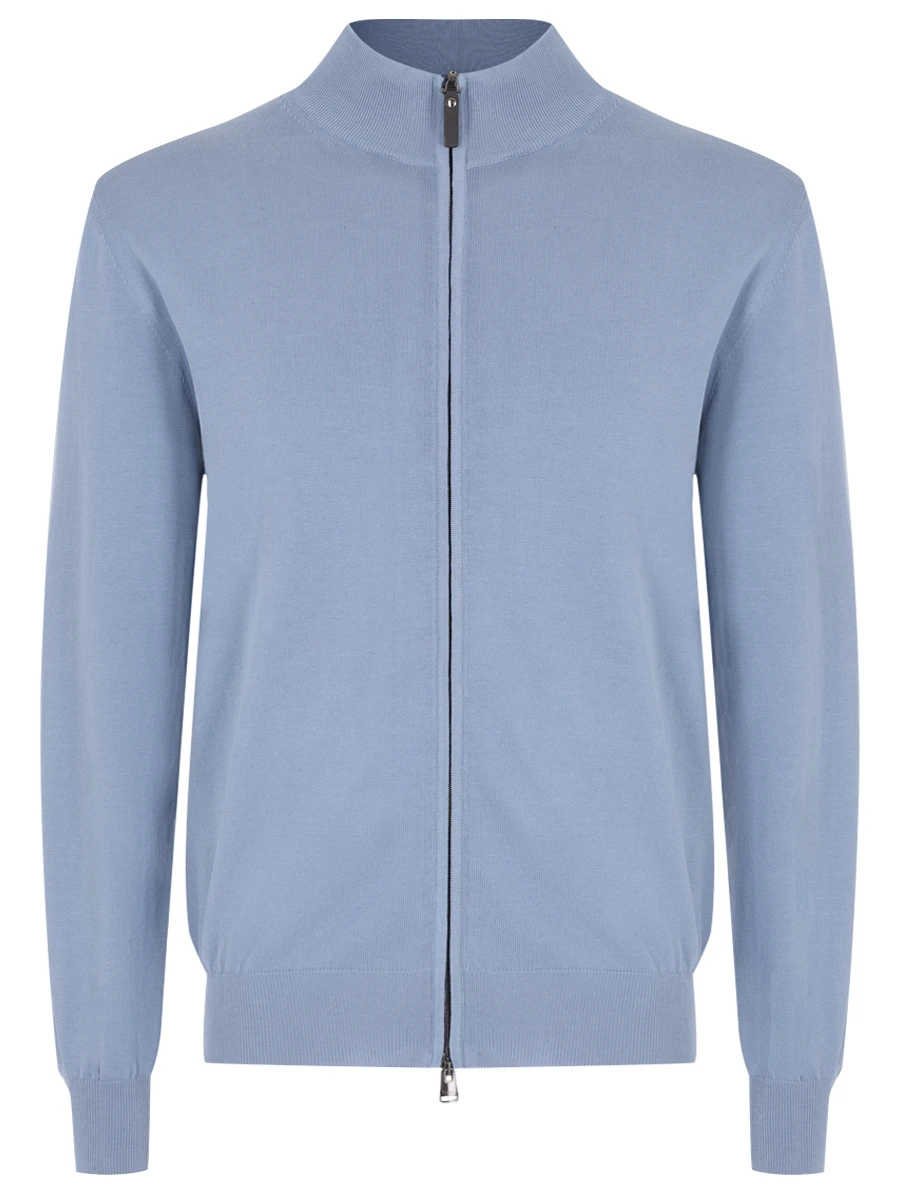 Кардиган хлопковый CANALI MK00145/C0022/420 Голубой 