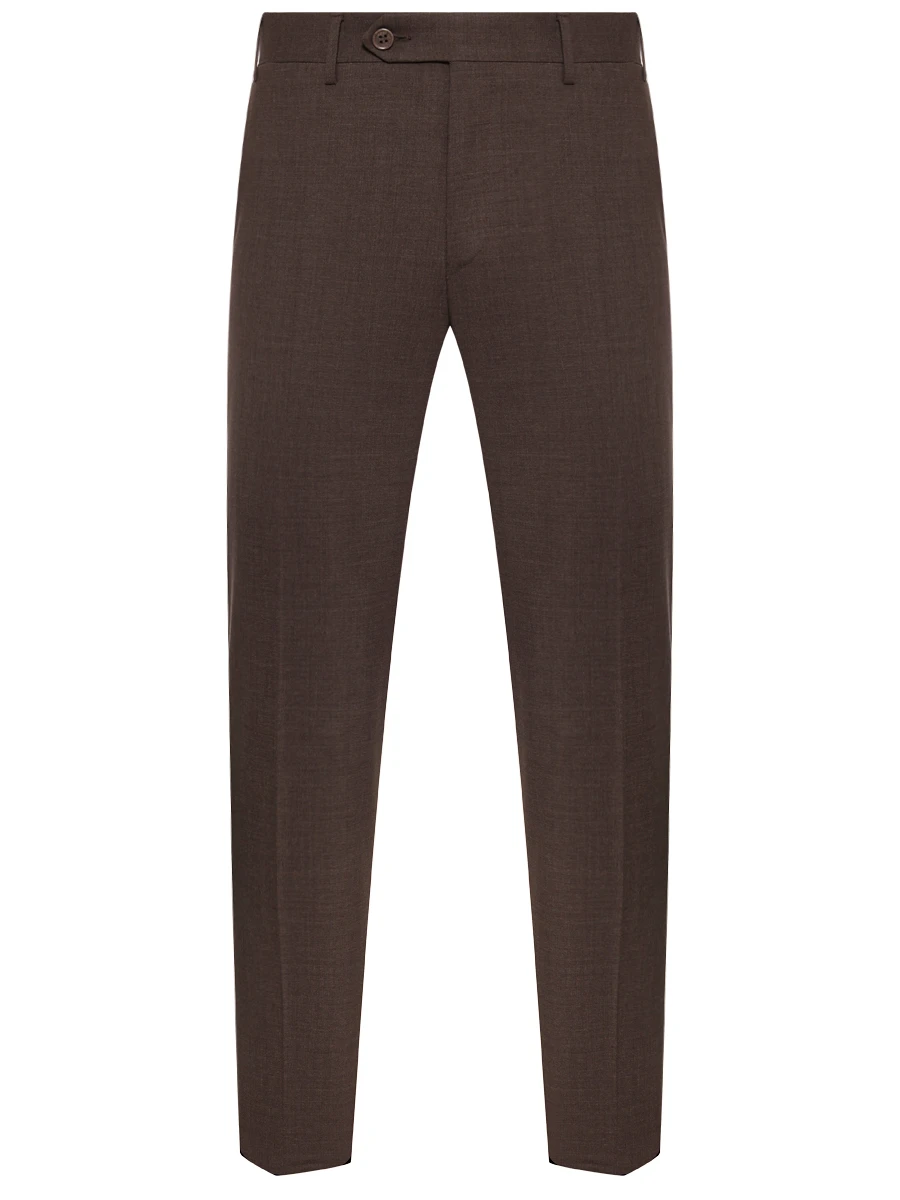 Брюки шерстяные CANALI EU00551/71019/503/6R Коричневый 