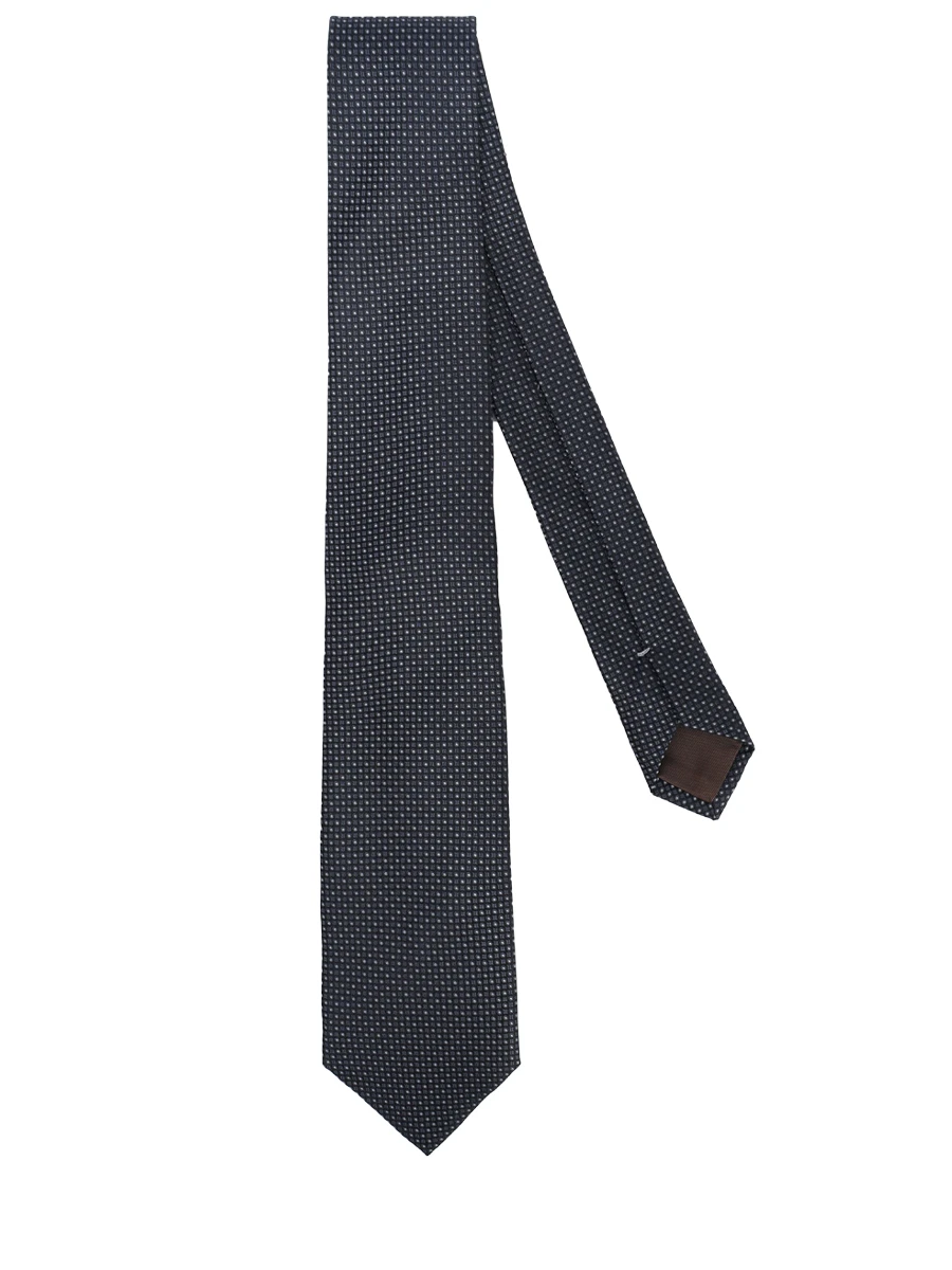 Галстук шелковый CANALI HJ04255/18/2 Темно- Серый  Фото 2