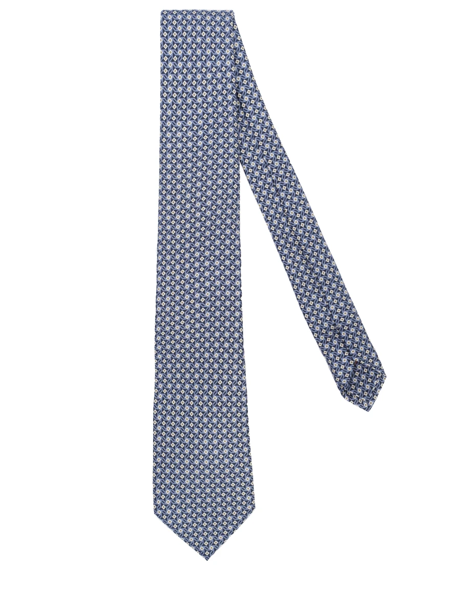 Галстук шелковый CANALI HS04263/18/5 Голубой  Фото 2