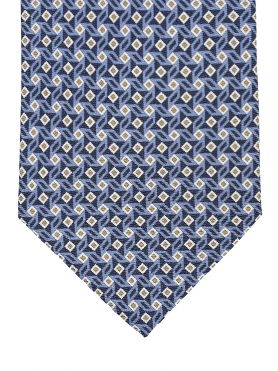 Галстук шелковый CANALI HS04263/18/5 Голубой  Фото 3