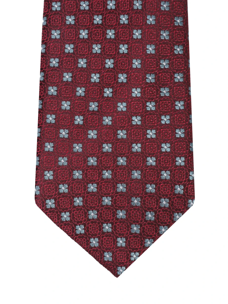 Галстук шелковый CANALI HJ04242/18/6 Бордовый  Фото 3