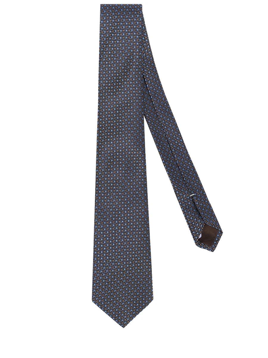 Галстук шелковый CANALI HJ04208/18/4 Коричневый  Фото 2