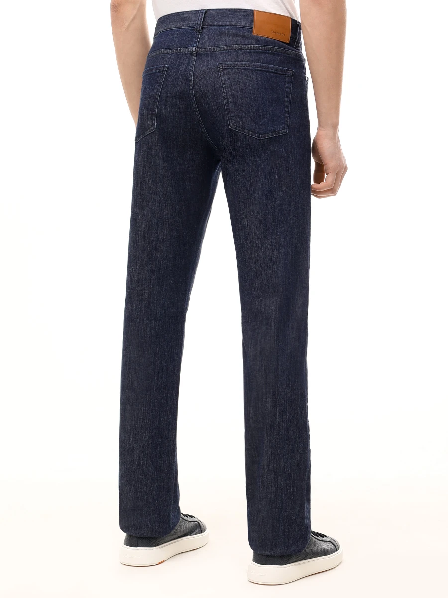 Джинсы Regular Fit хлопковые CANALI PD01487/91719/302 Синий  Фото 3