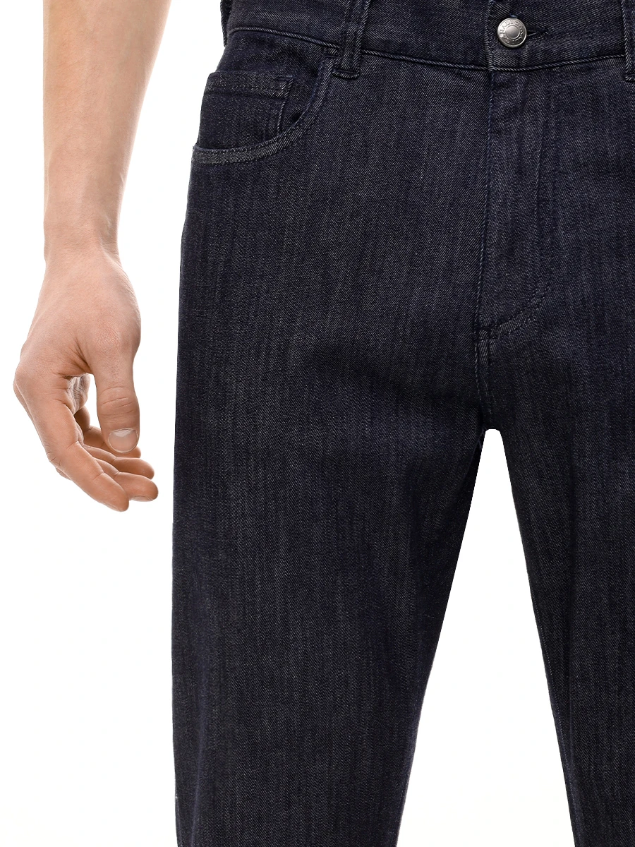 Джинсы Regular Fit хлопковые CANALI PD01487/91719/301 Темно- Синий  Фото 5