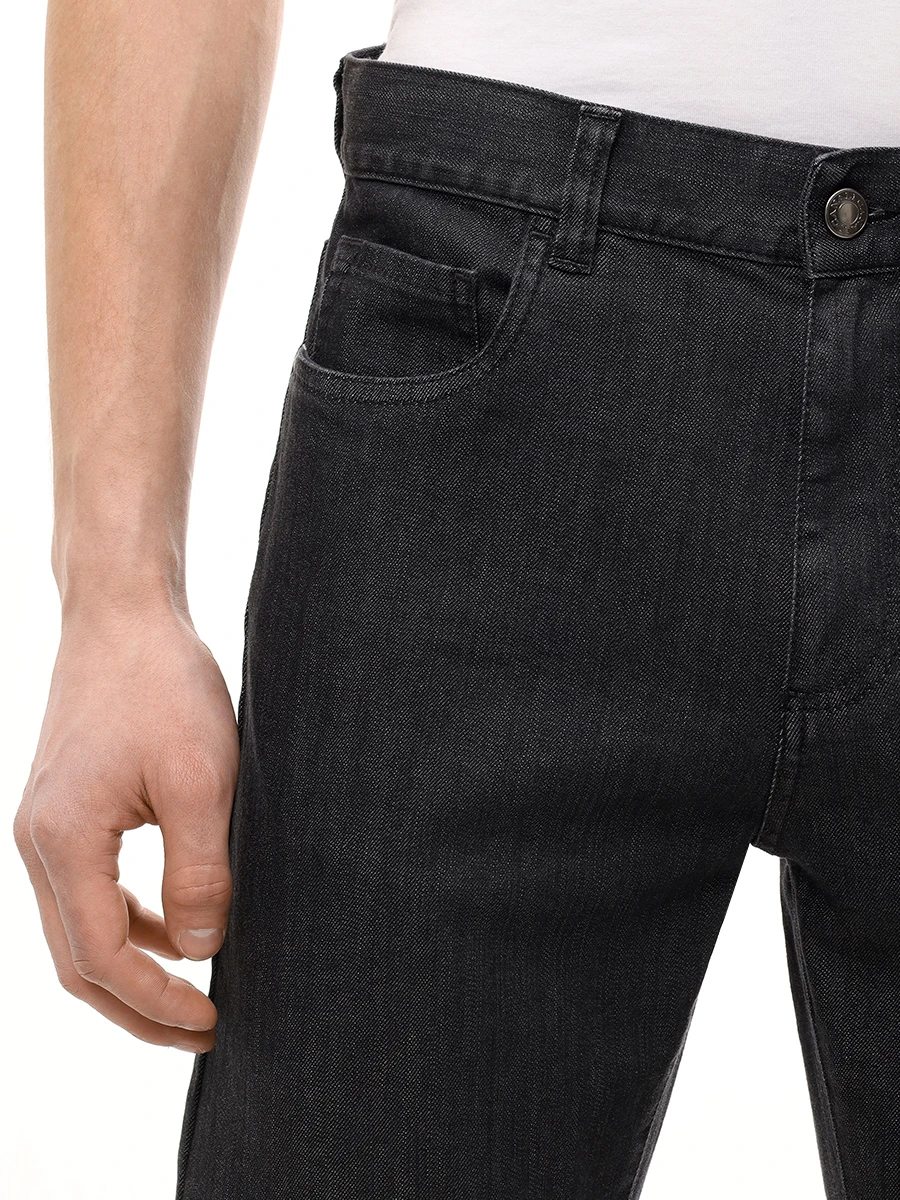 Джинсы Regular Fit хлопковые CANALI PD00018/91719/111 Темно- Серый  Фото 5