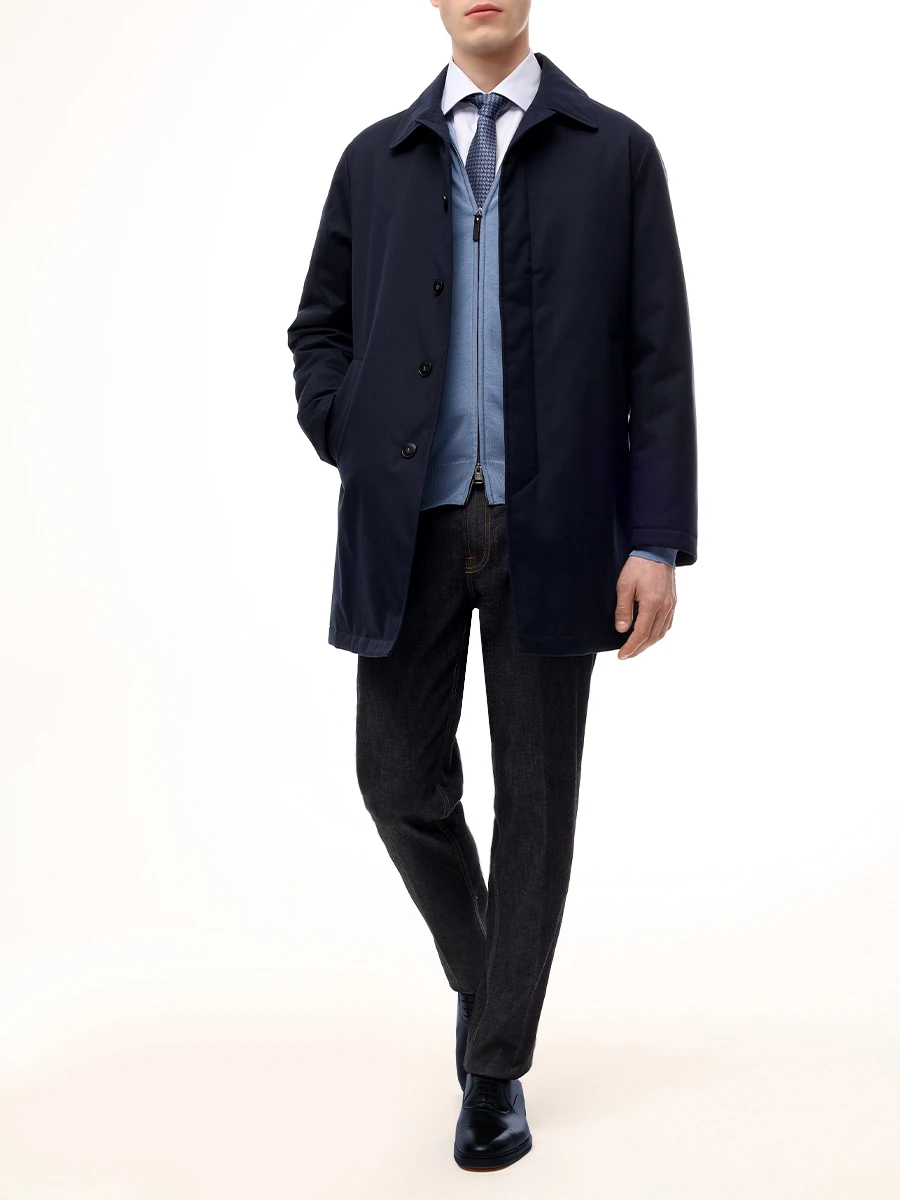 Джинсы Slim Fit хлопковые CANALI PD00400/91675/304/R Темно- Синий  Фото 2
