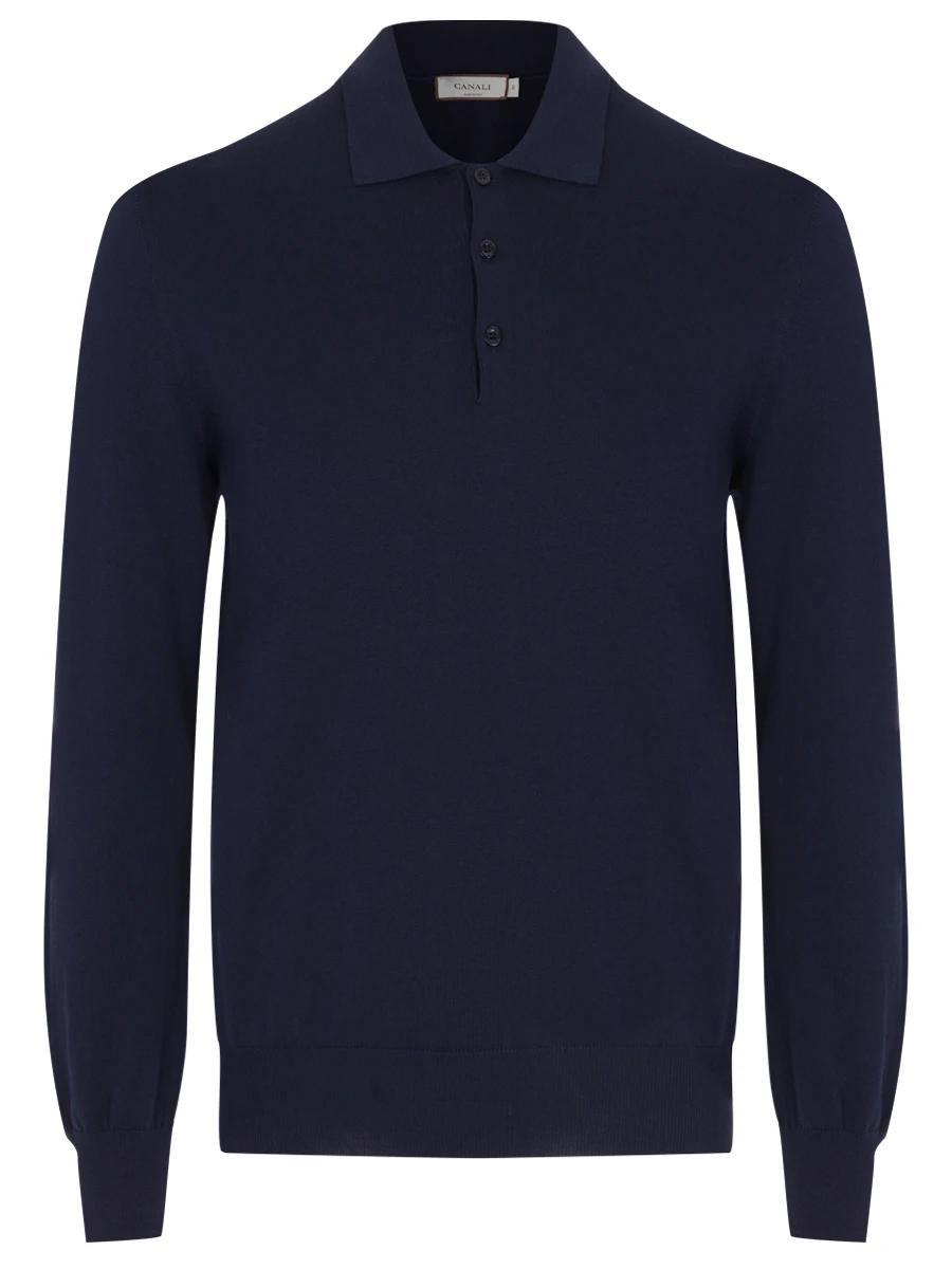 Поло хлопковое CANALI MK00145/C0017/300 Темно- Синий 