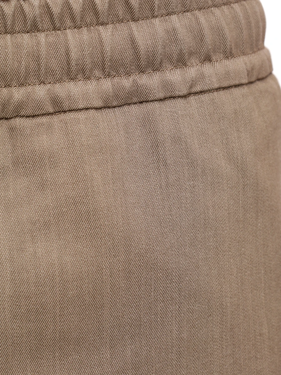 Брюки Regular Fit из лиоцелла CANALI AV04338/V7003/704/R Темно- Бежевый  Фото 6