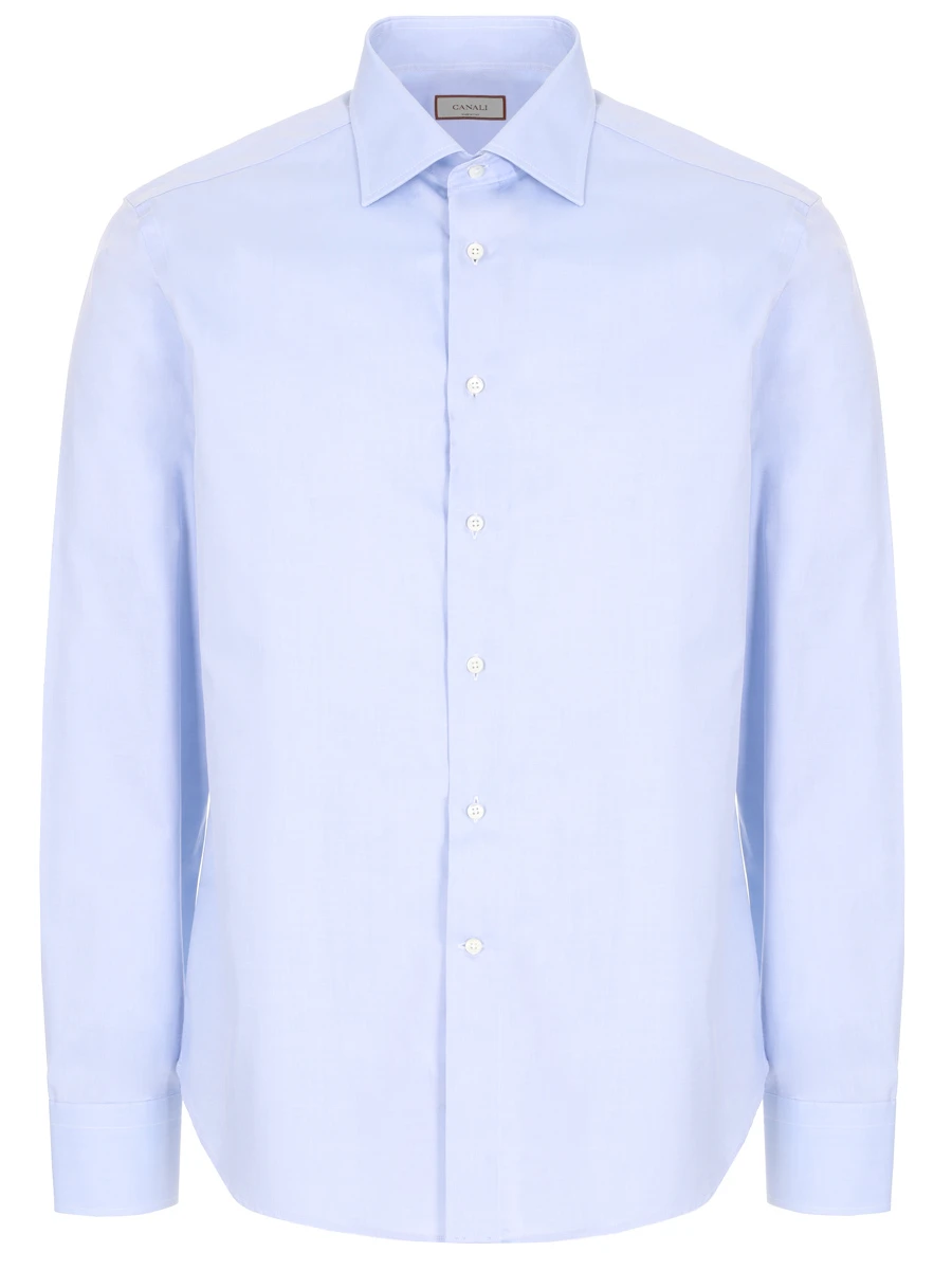 Рубашка Regular Fit хлопковая CANALI GR03299/NCL7018/301 Голубой 