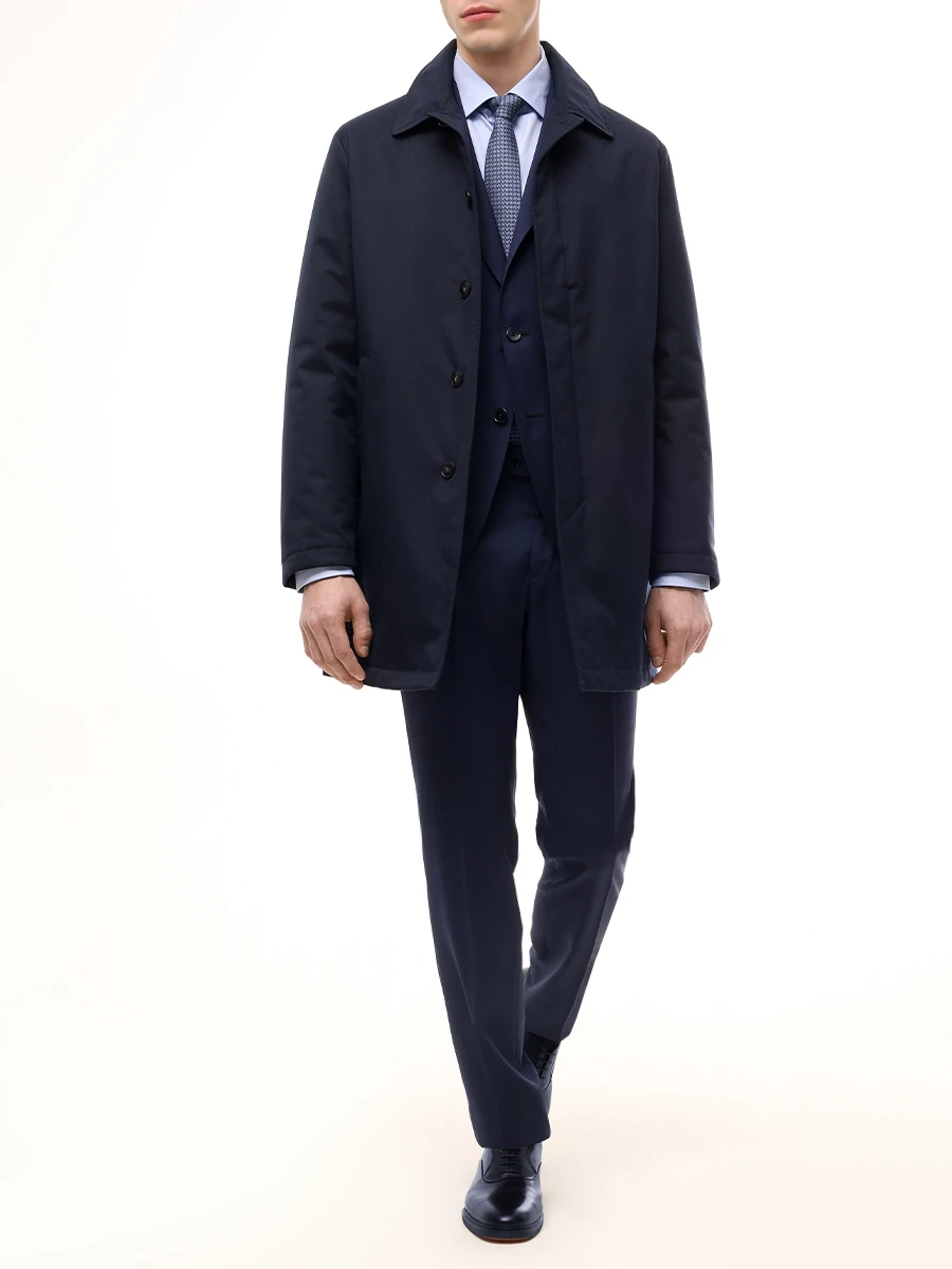 Рубашка Regular Fit хлопковая CANALI GR03299/NCL7018/301 Голубой  Фото 2