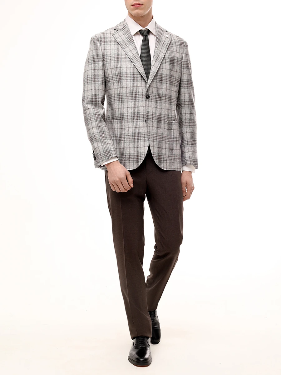 

Рубашка Slim Fit хлопковая, Кремовый, GR03441//NCLX018/701