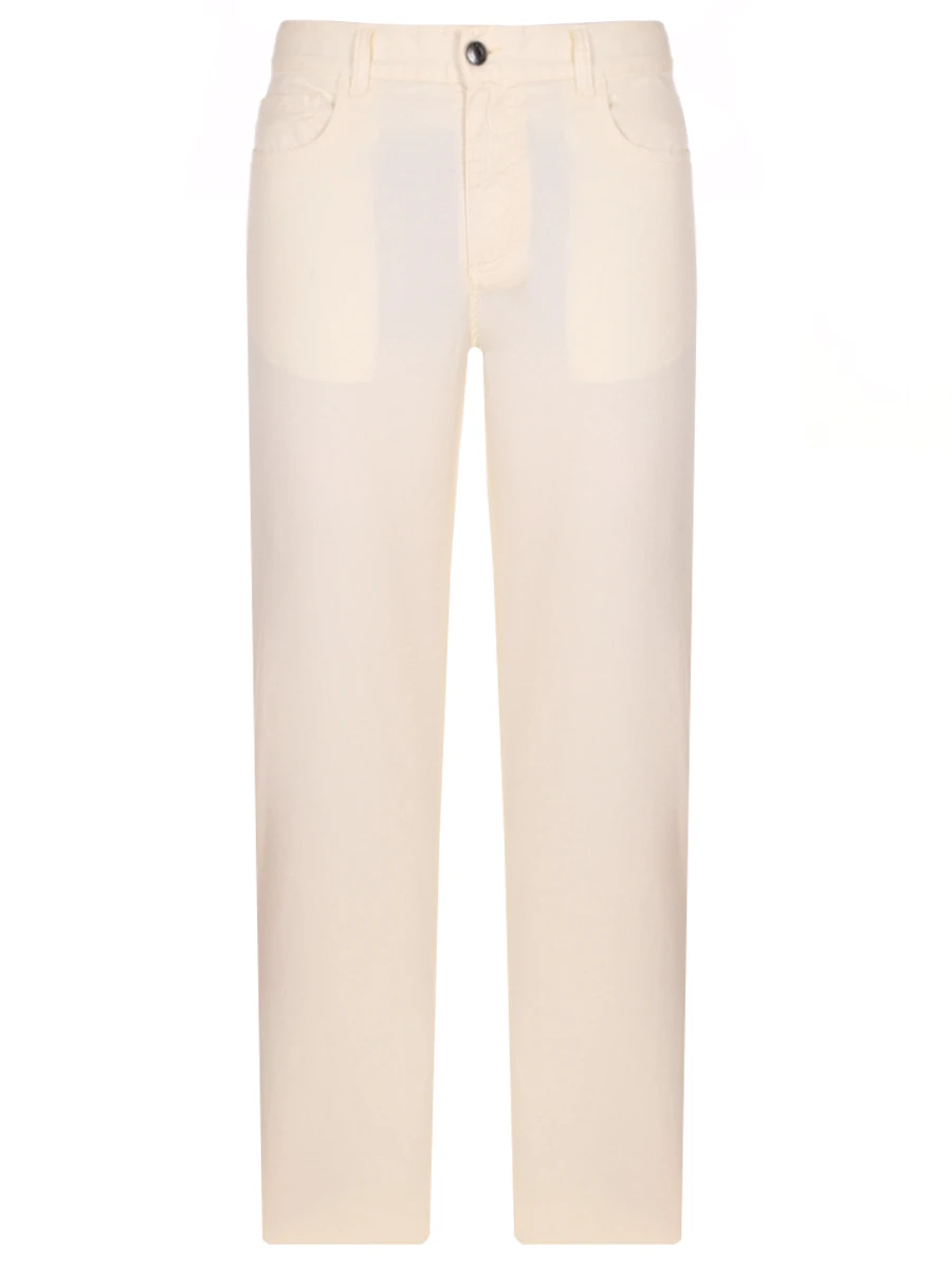 Джинсы Regular Fit из лиоцелла CANALI PT01355/91519/005 Кремовый 