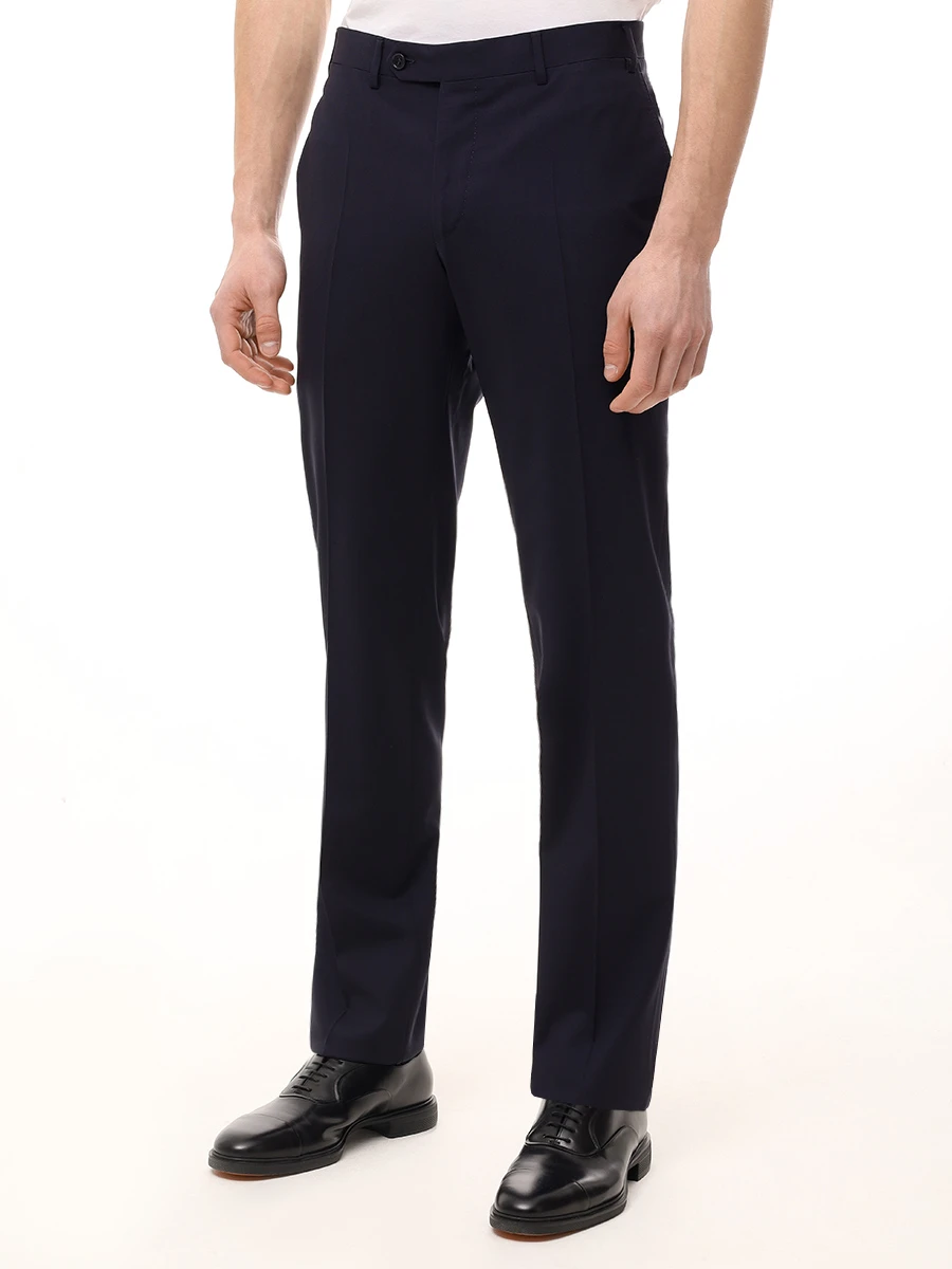 Брюки шерстяные CANALI EU00551/71019/305/6R Темно- Синий  Фото 4