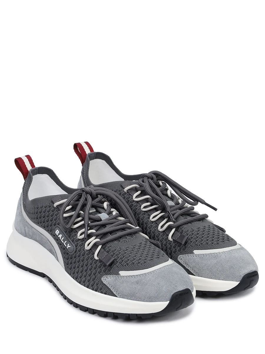 Кроссовки текстильные BALLY MSK09W TE041 U7B2 E Серый  Фото 2