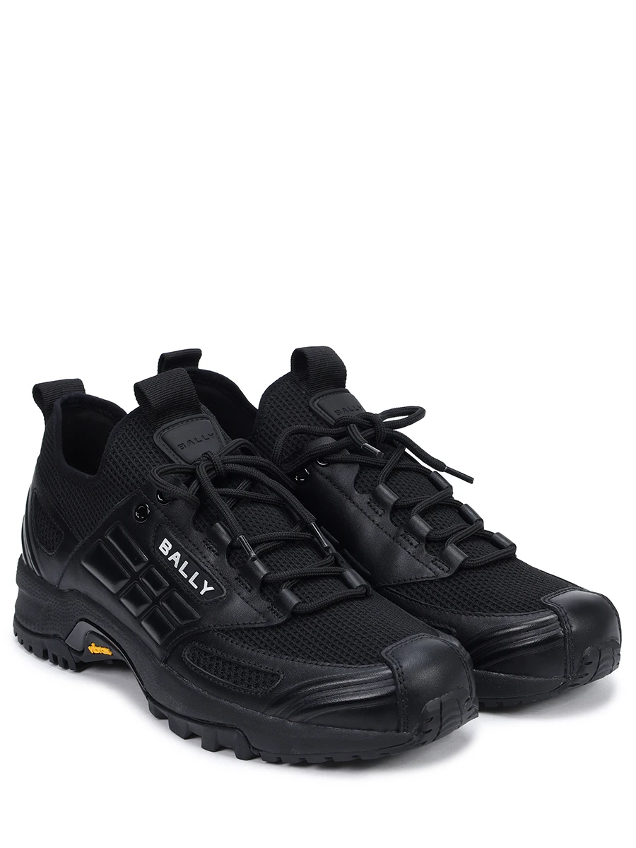 Кроссовки комбинированные BALLY MSK0DD TE037 U901 E Черный  Фото 2