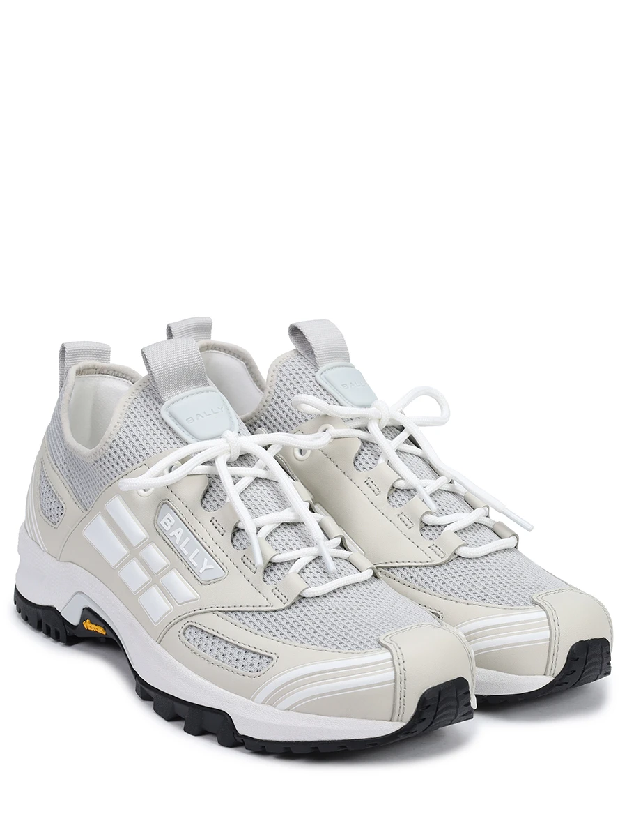 Кроссовки комбинированные BALLY MSK0DD TE037 U002 E Кремовый  Фото 2