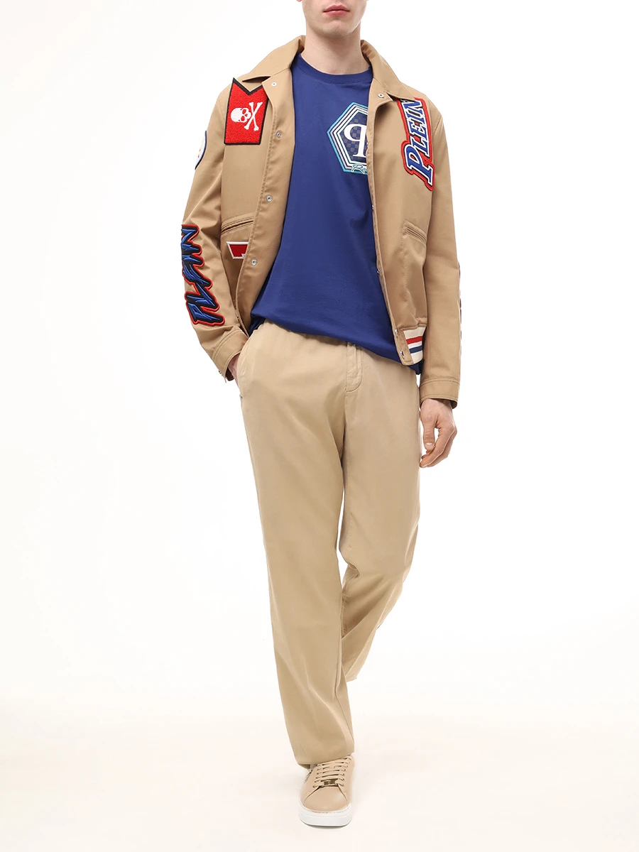 Футболка хлопковая PHILIPP PLEIN MTK8106/14 Синий  Фото 2