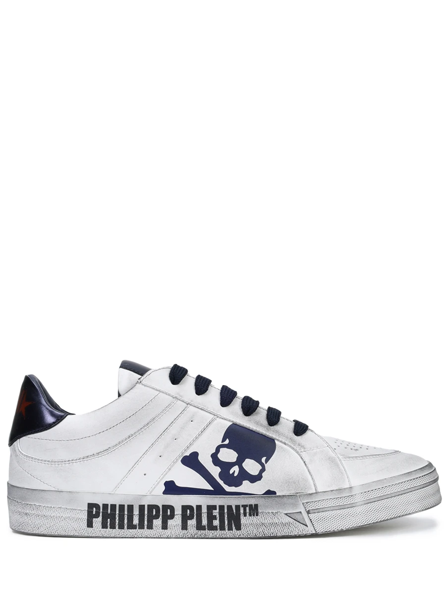 Кеды кожаные PHILIPP PLEIN USC0634/0114 Синий 