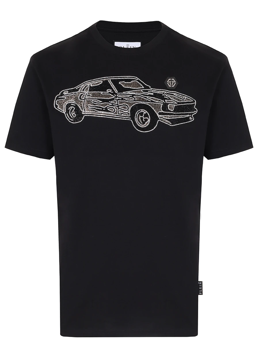 Футболка хлопковая PHILIPP PLEIN MTK8105/02 Черный 